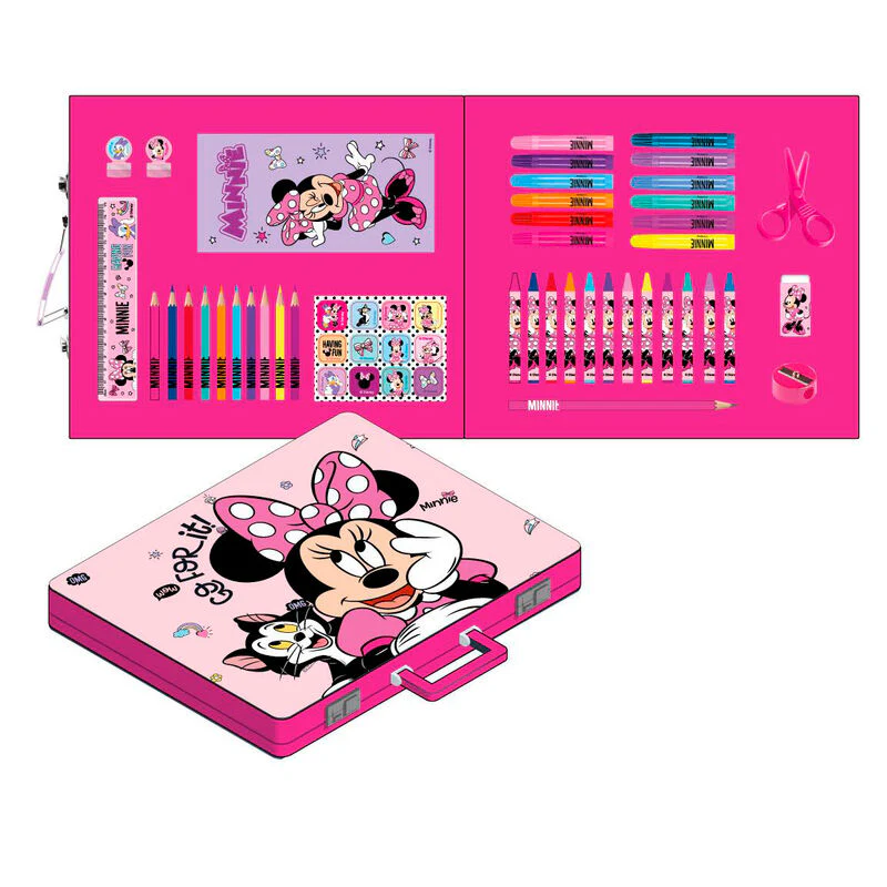Maletin Papeleria Coloreable Minnie Disney