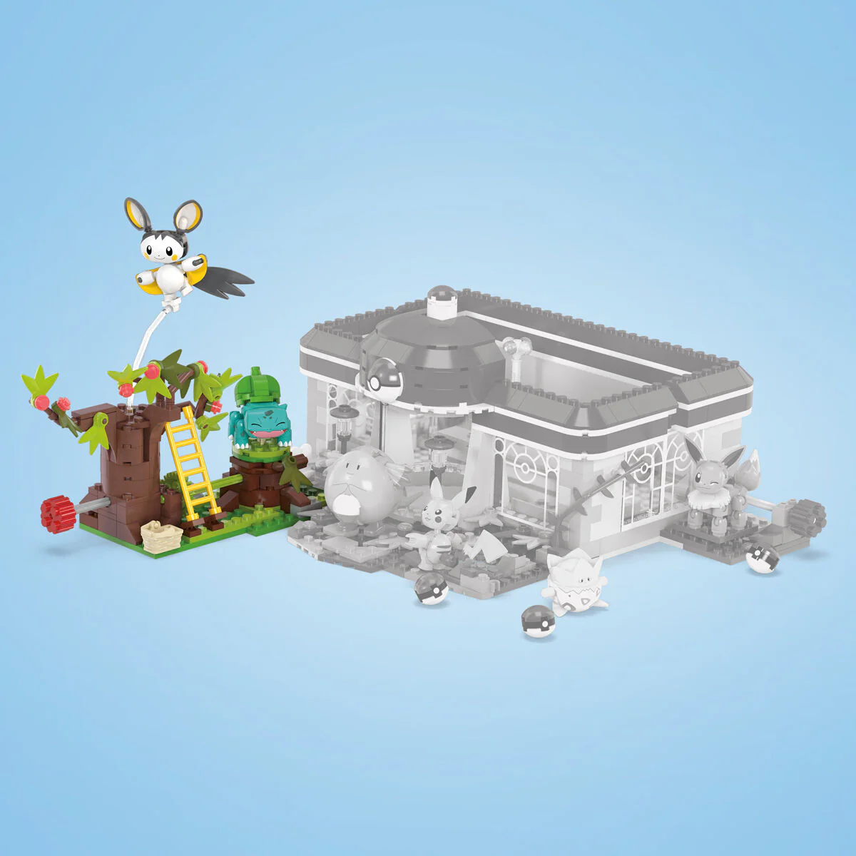 Mega Construx Emolga & Bulbasaur En El Bosque Encantador Pokemon - Image 4