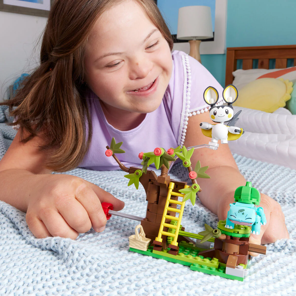 Mega Construx Emolga & Bulbasaur En El Bosque Encantador Pokemon - Image 6