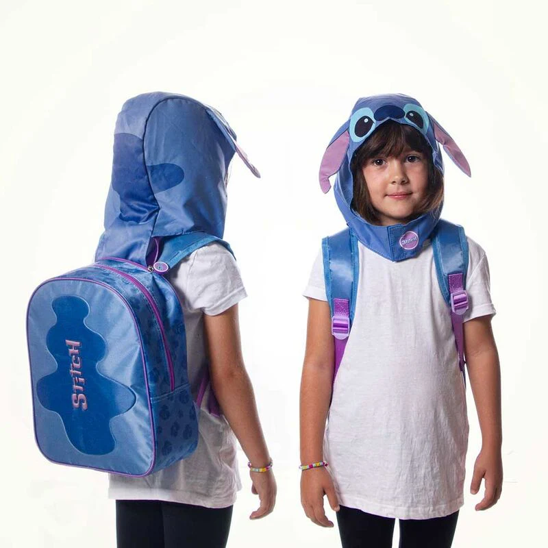 Mochila Capucha Stitch Disney 31Cm - Image 4