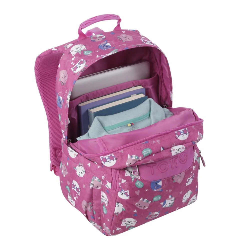 Mochila Fiesta Gatitos Acuareles 44Cm - Image 6