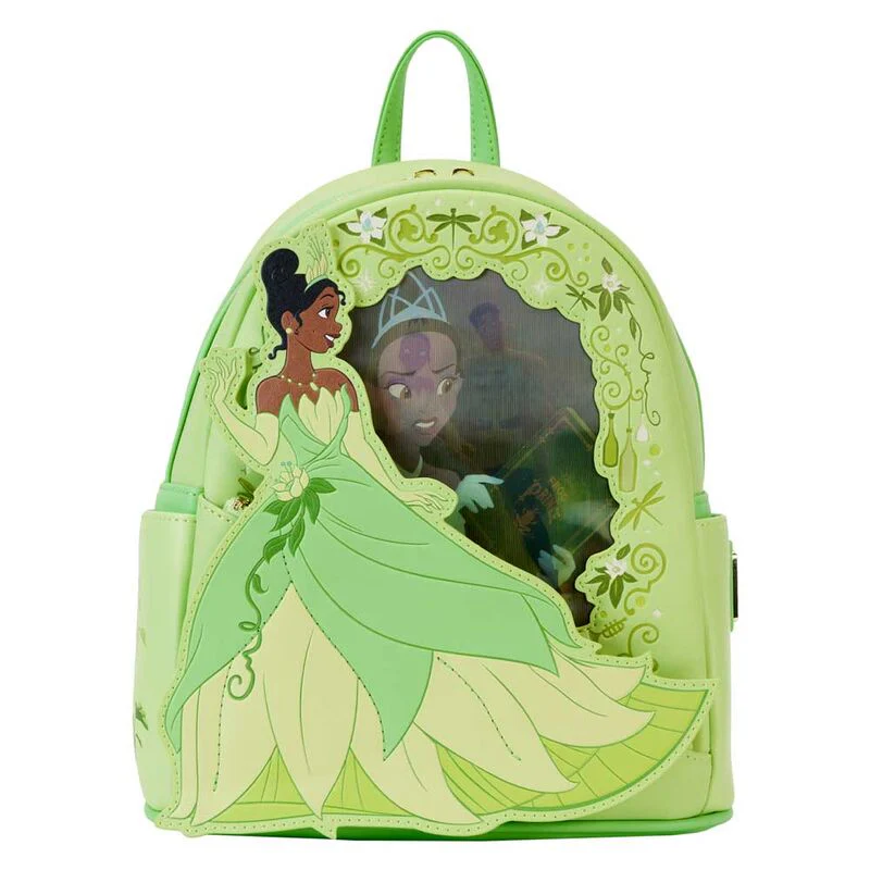 Mochila Lenticular Tiana Y El Sapo Disney Loungefly 26Cm
