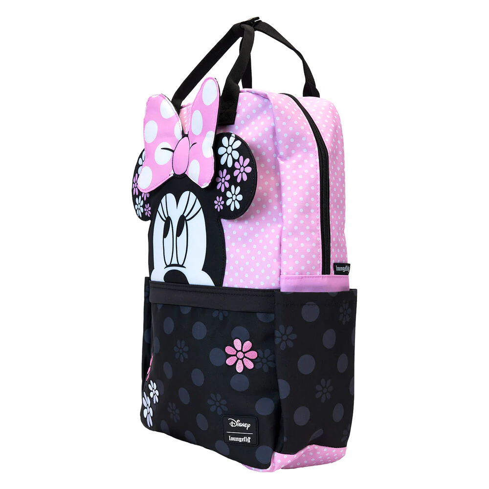 Mochila Nylon Floral Rock The Dots Minnie Disney Loungefly - Image 4