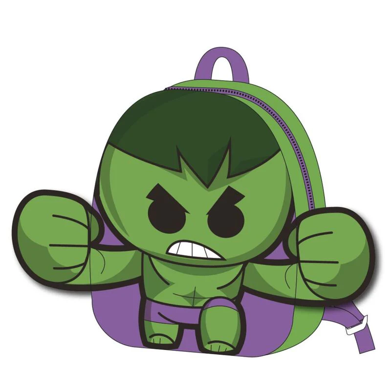 Mochila Peluche Hulk Marvel 22Cm