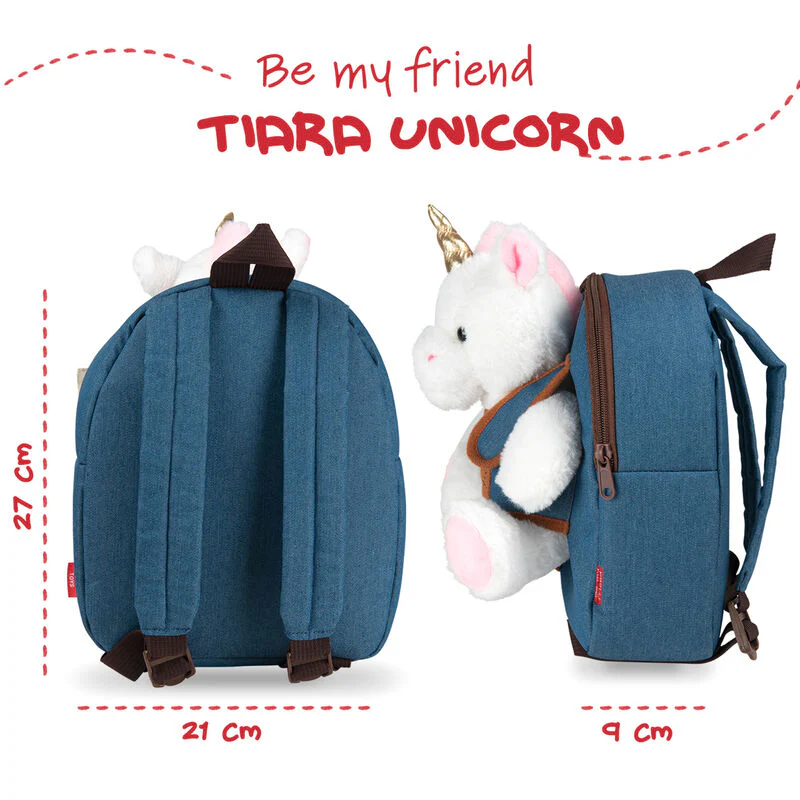 Mochila + Peluche Unicornio Tiara 26Cm - Image 3