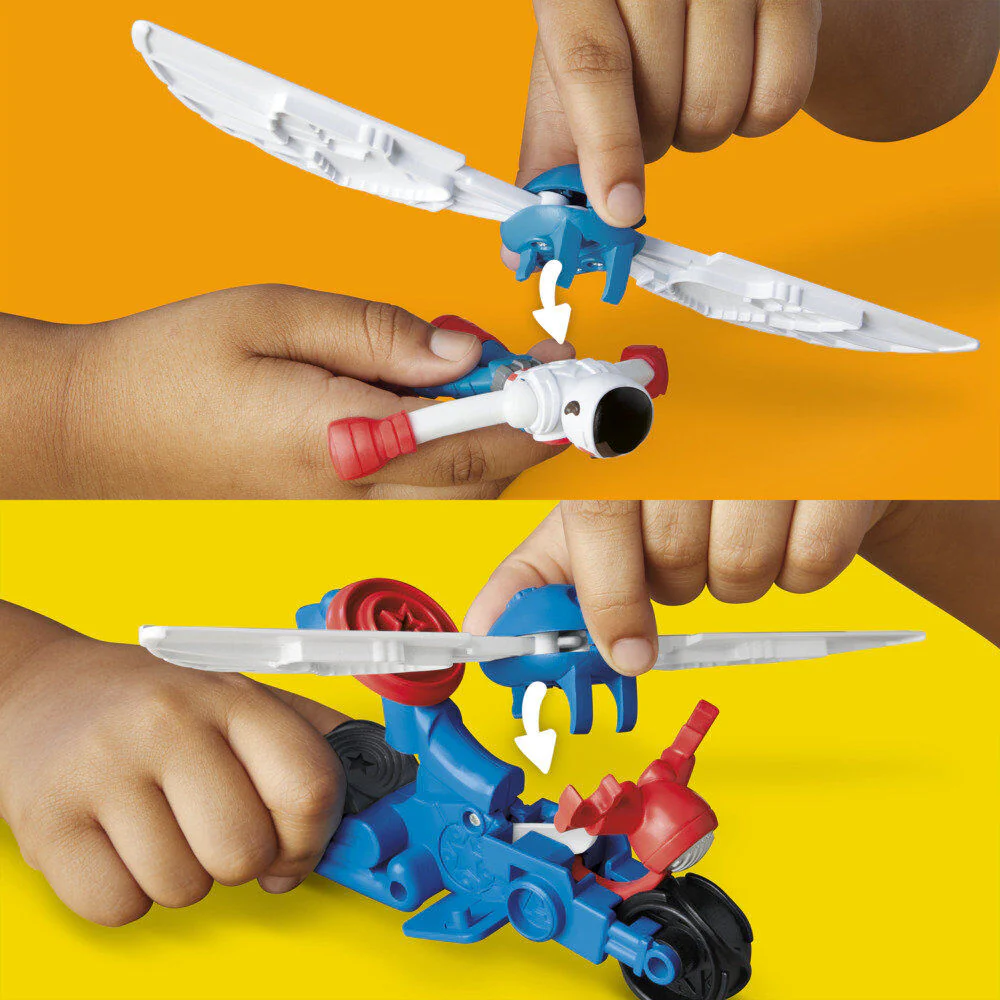 Moto Cortadora Del Capitan America Marvel Play-doh - Image 9