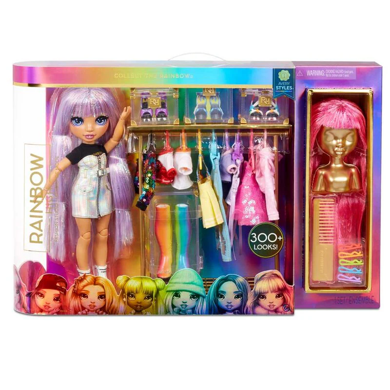Muñeca Avery Fashion Studio Rainbow High 25Cm