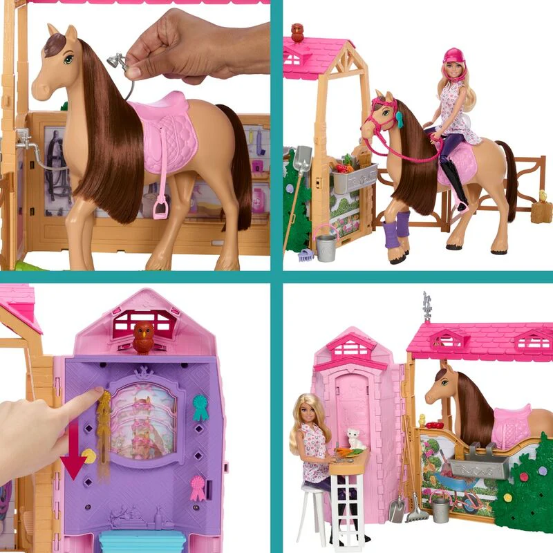 Muñeca Barbie Con Caballo Y Establo Barbie - Image 4