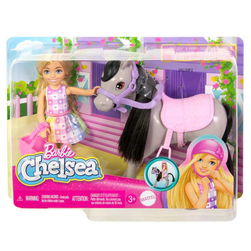 Muñeca Chelsea Y Su Poni Barbie