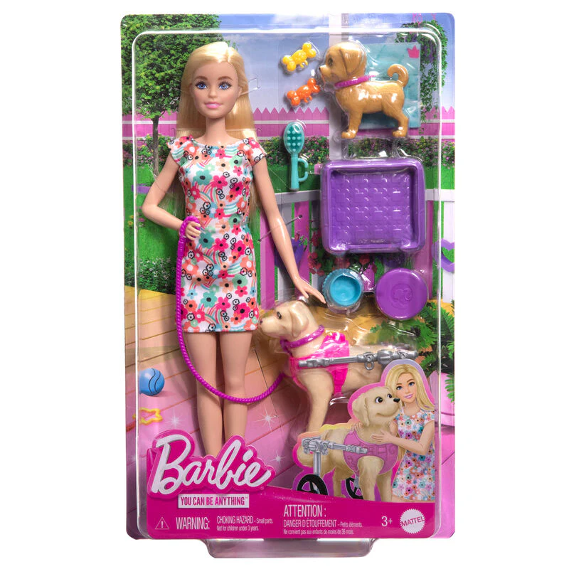 Muñeca Paseadora De Perros Barbie