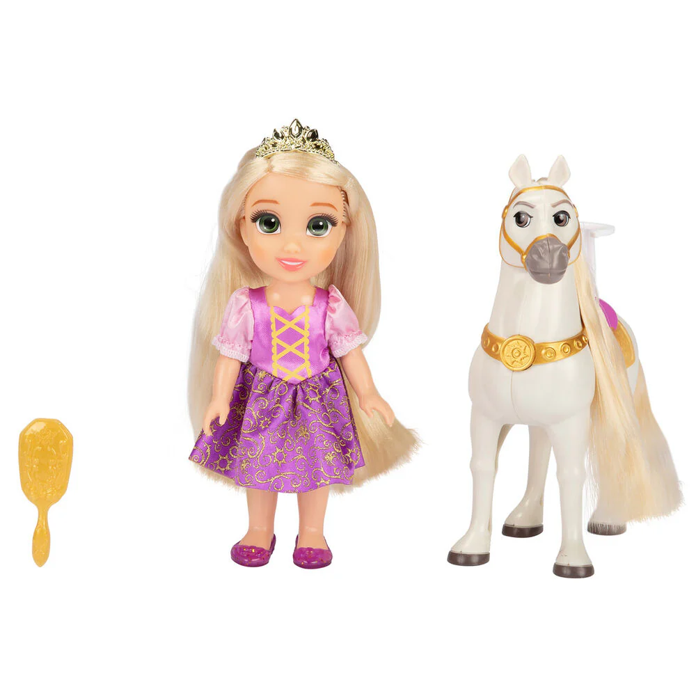 Muñeca Rapunzel + Maximus Enredados Disney 15Cm - Image 2