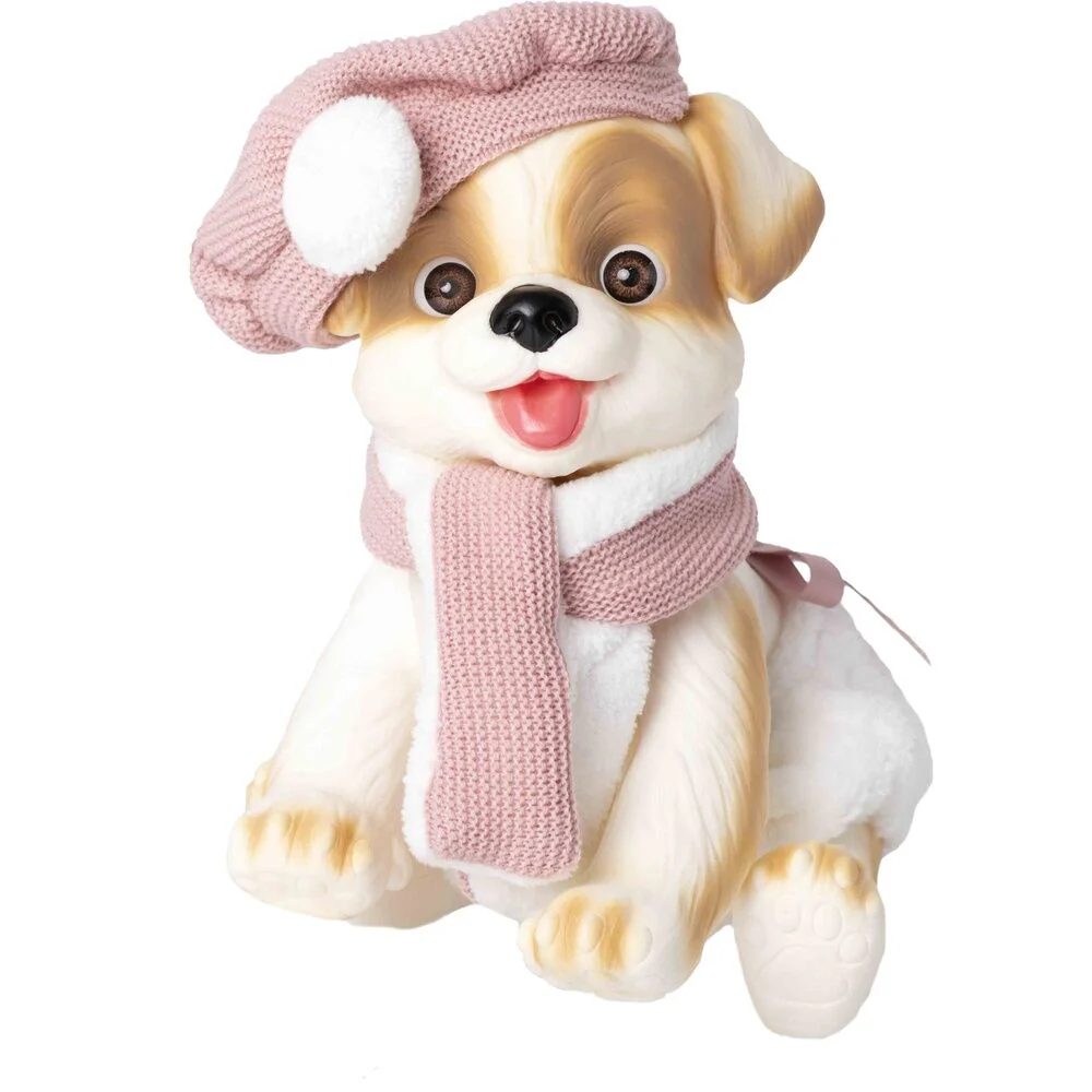 Muñeco Bebe Reborn Perrito Bufanda Y Gorro - Image 2