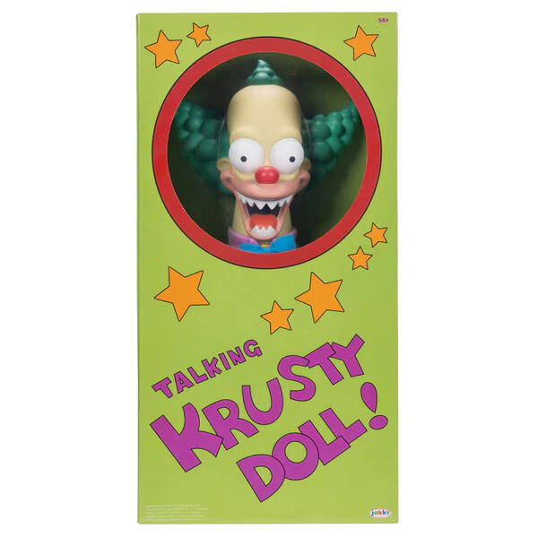Muñeco Parlante Krusty El Payaso Los Simpsons Ingles 44Cm