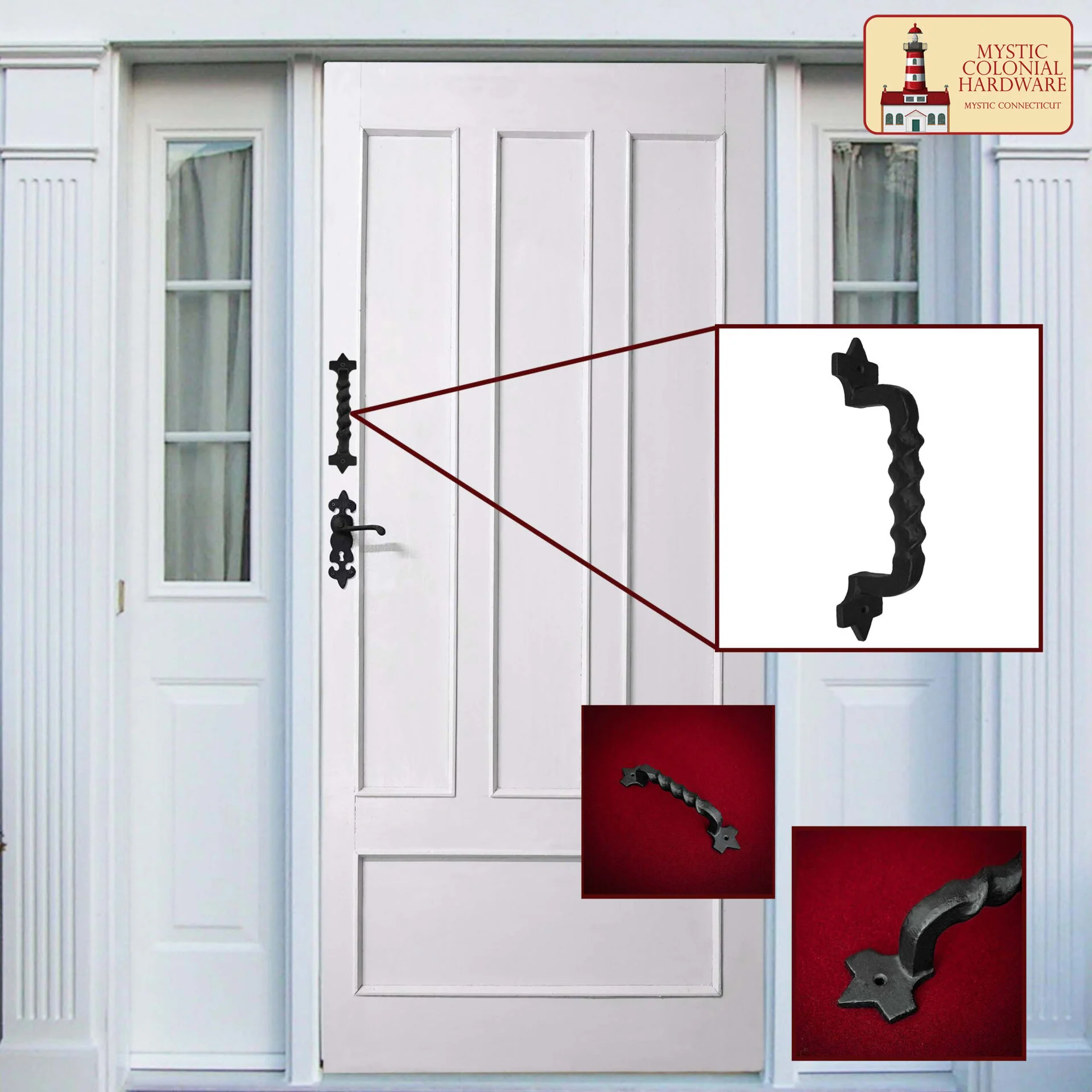 Negro de Hierro Fundido Tirón Manijas 10 Pulgadas - Puerta del Gabinete Manijas, Puerta Manija Tire, Barn Door Hardware, Grab Manijas - Image 5