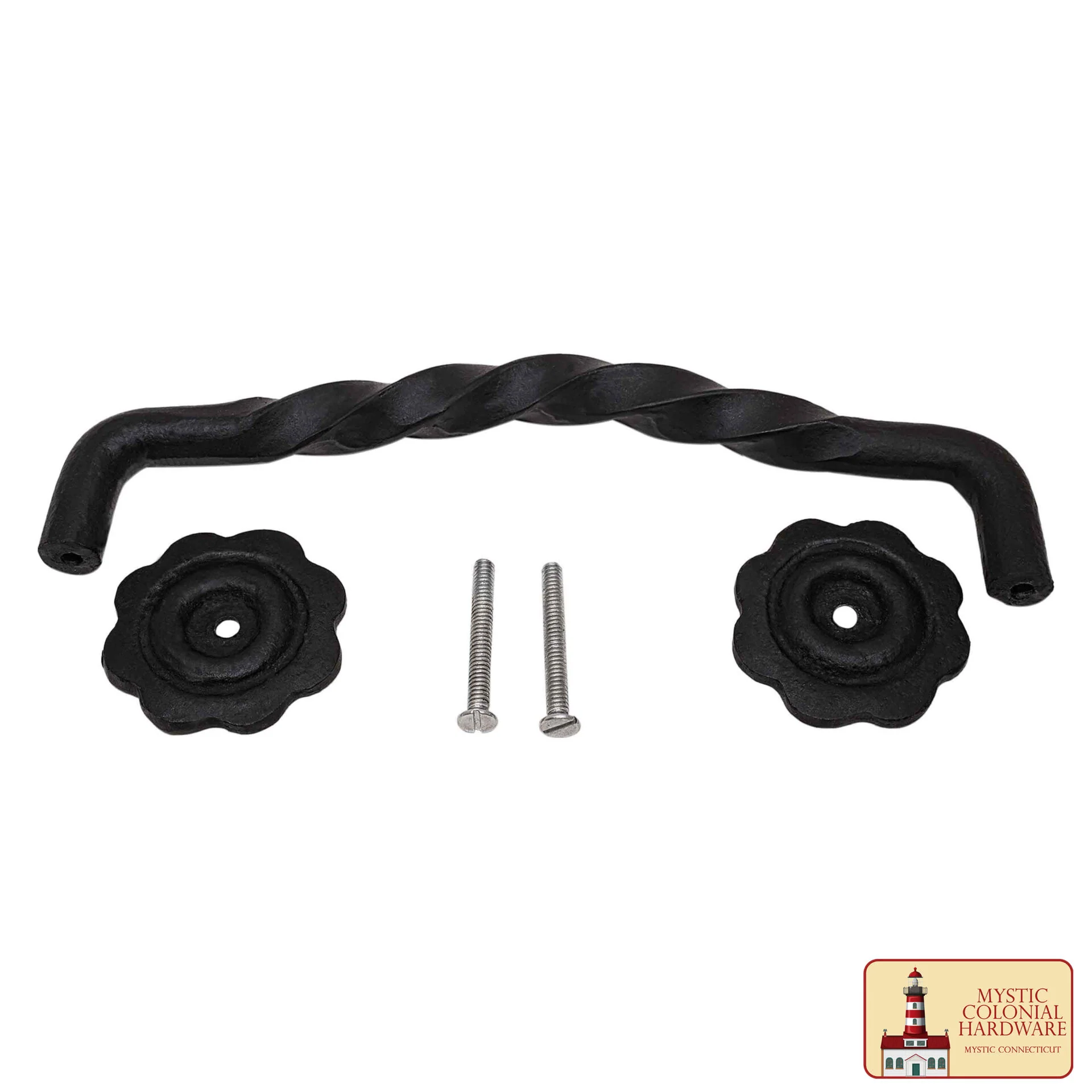 Negro de Hierro Fundido Tirón Manijas 12 "puerta del Gabinete Manijas, Puerta Manija Tire, Barn Door Hardware, Grab Manijas - Image 2