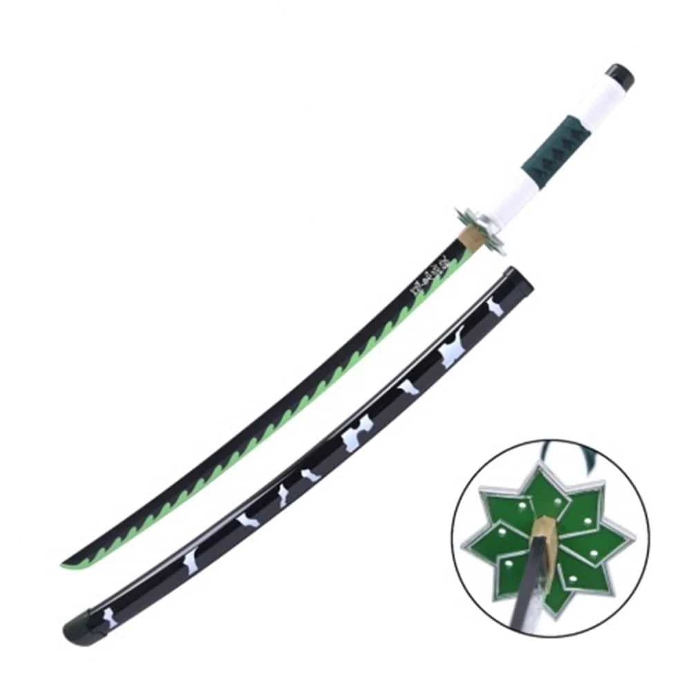 Pack Katana Bambú Sanemi Shimazugawa Kimetsu no Yaiba + Camiseta Sanemi + Katanero - Image 2