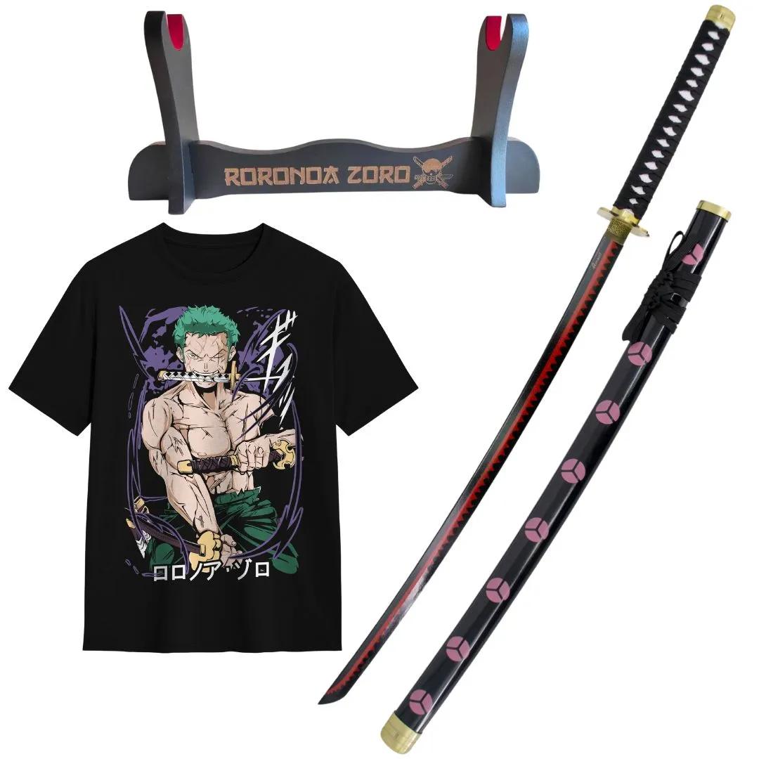 Pack Katana Decorativa Shusui de Zoro + Camiseta Zoro - Image 2