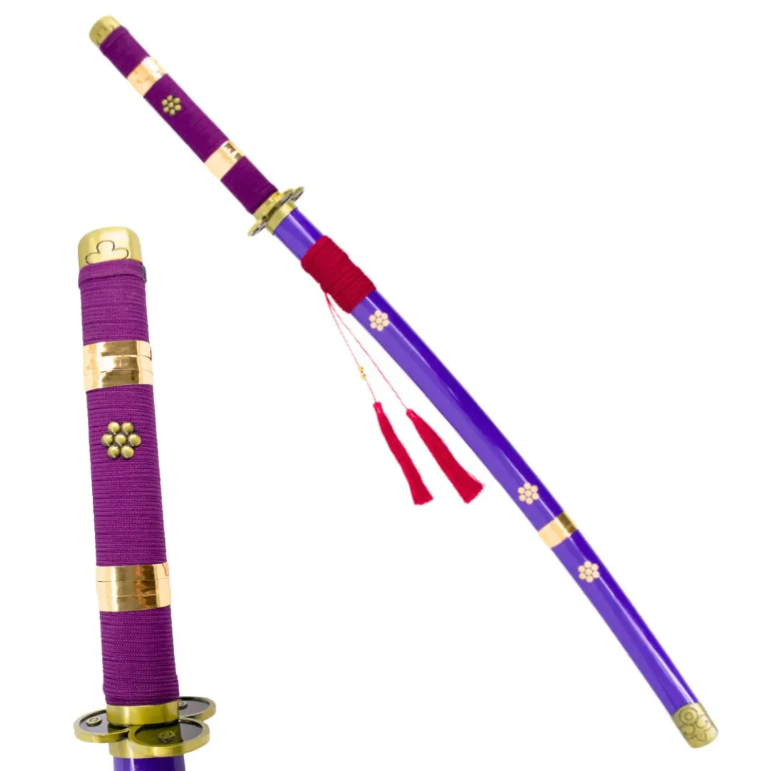 Pack 3 Katanas de Zoro en acero + Obsequio expositor de madera - Image 4
