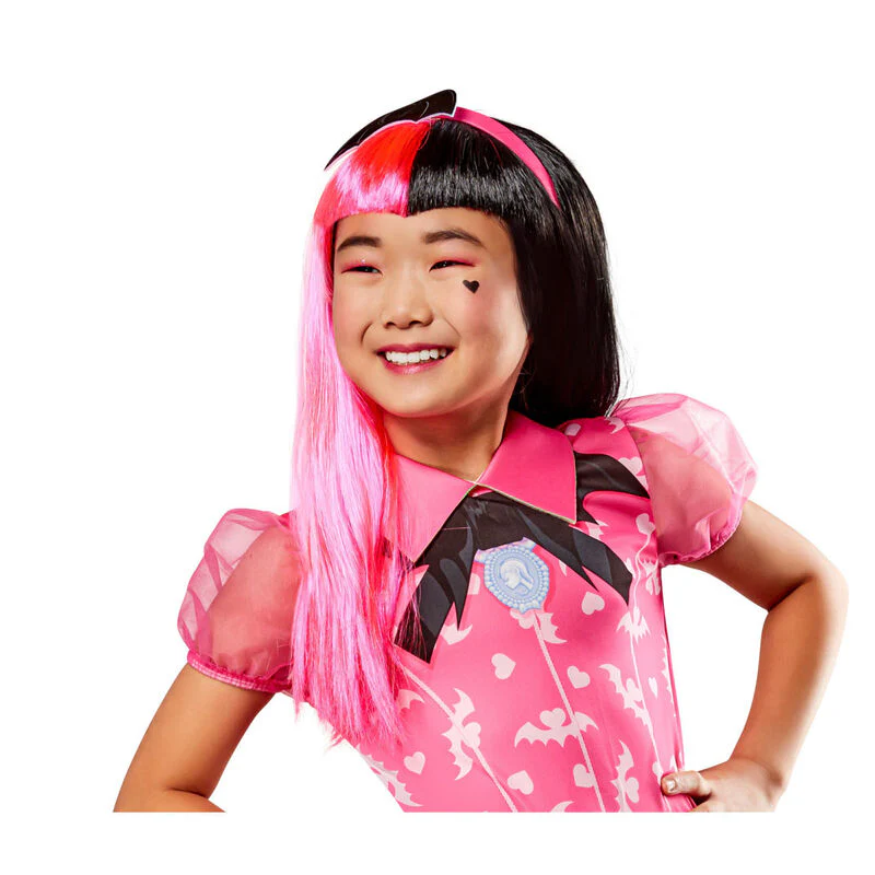 Peluca Draculaura Monster High Infantil