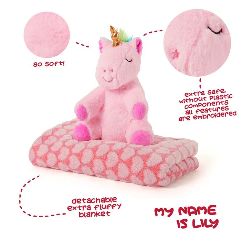 Peluche + Manta Suave Unicornio Lily 22Cm - Image 3