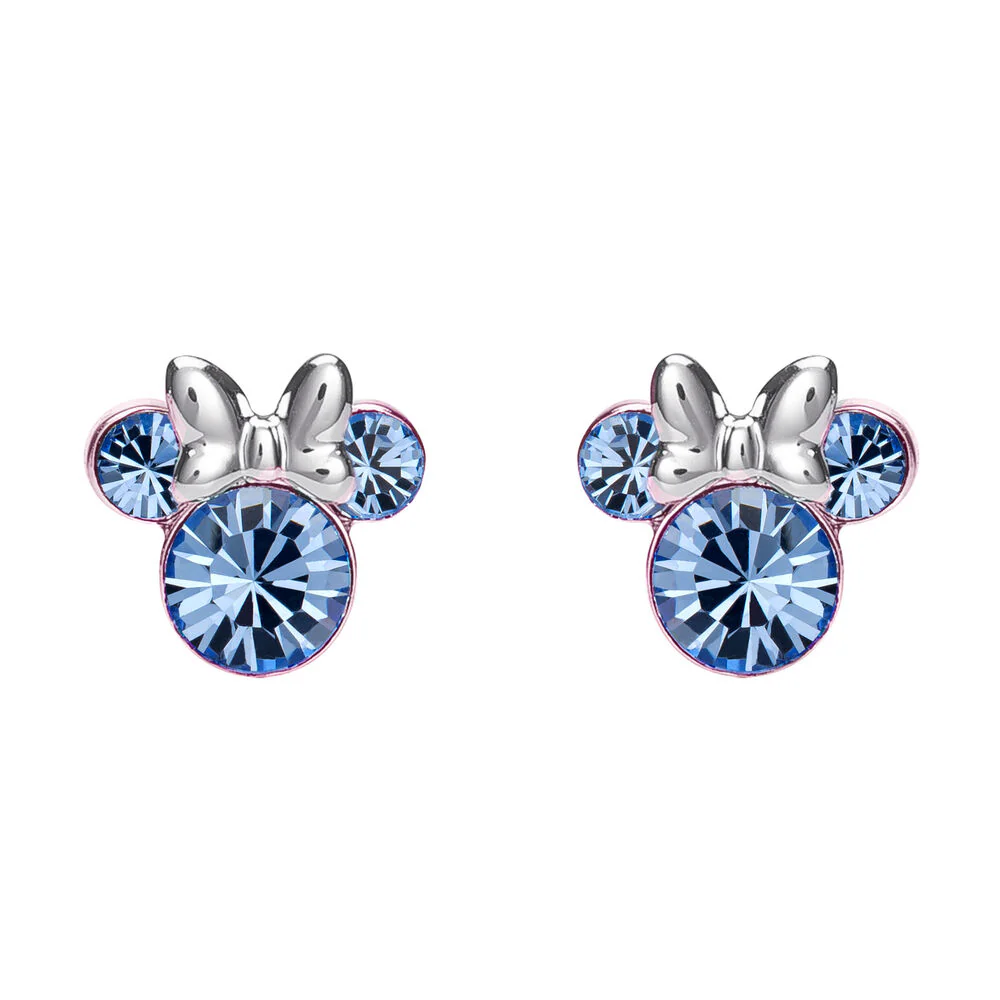 Pendientes Diciembre Minnie Disney Plata