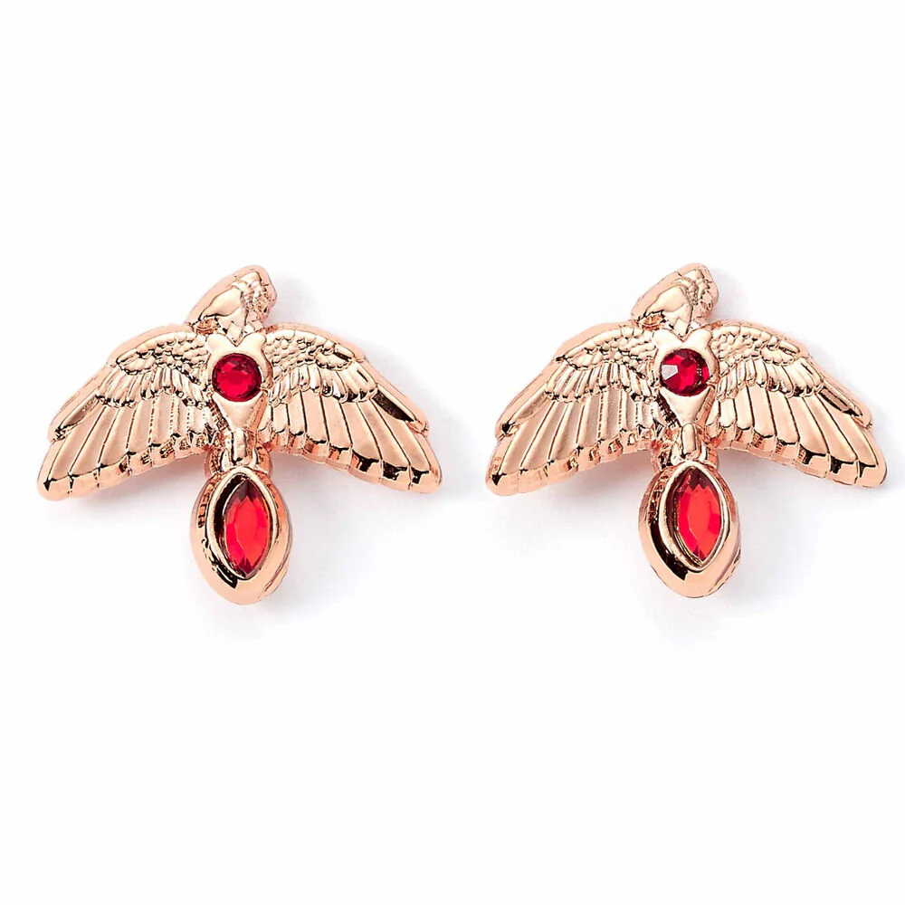 Pendientes Fawkes Rose Gold Harry Potter - Image 2