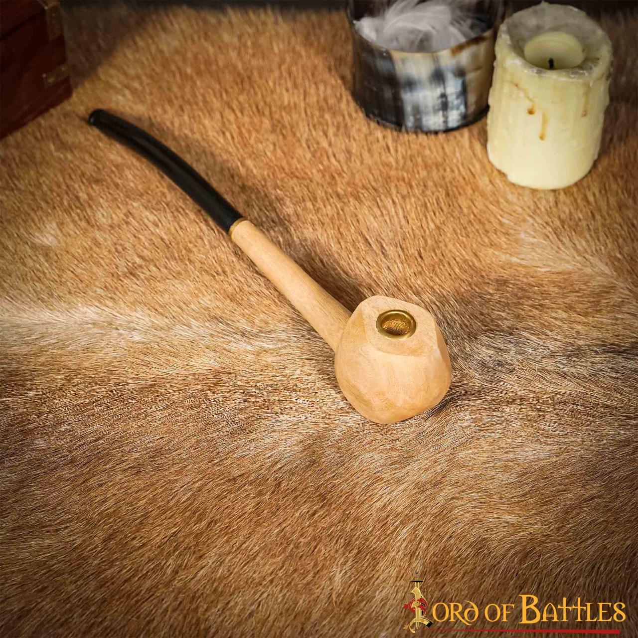 Pipa Fumar Shire - Acacia y Malla de Latón - Image 12