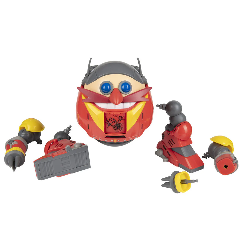 Playset Batalla Robot Gigante Eggman Contra Sonic Sonic The Hedgehog