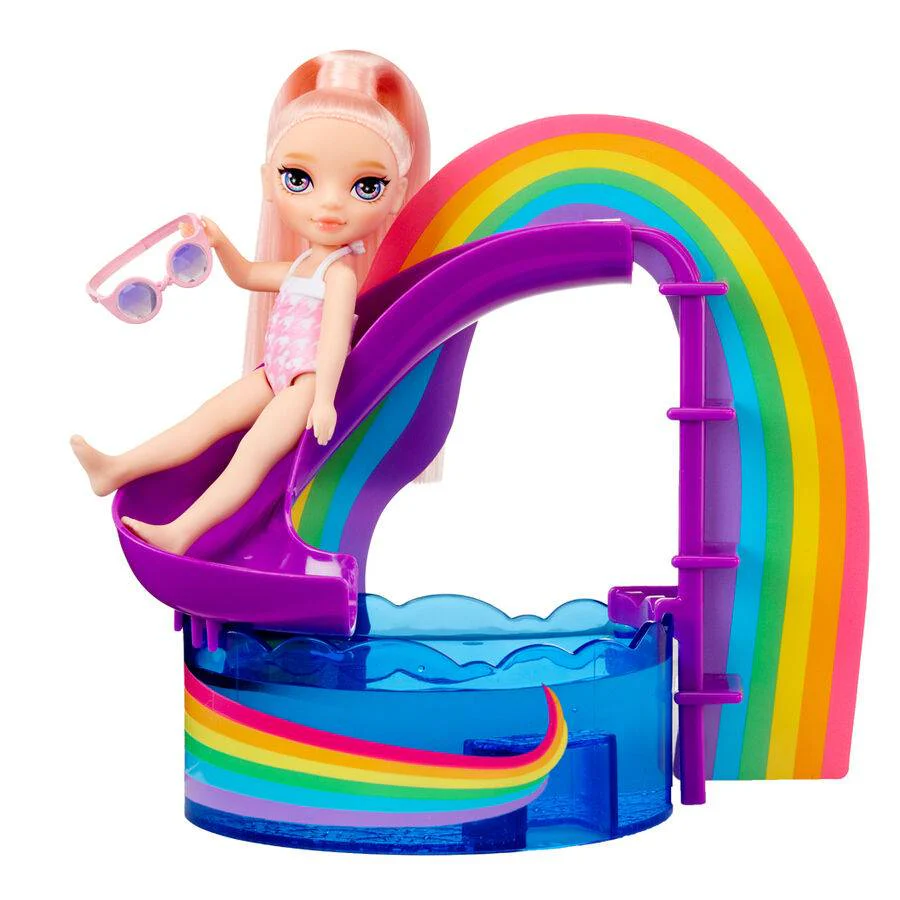 Playset + Muñeca Little Pool Day With Blush Rainbow High - Image 5