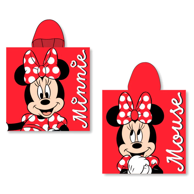 Poncho Toalla Minnie Disney Algodon 2