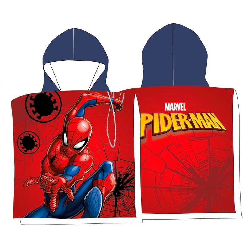 Poncho Toalla Spiderman Marvel Algodon 2