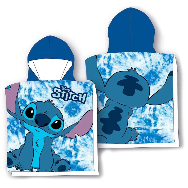 Poncho Toalla Stitch Disney Microfibra 2