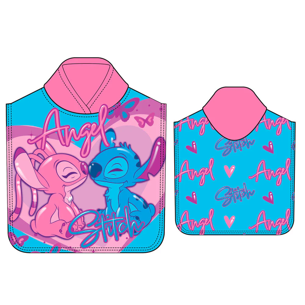 Poncho Toalla Stitch Disney Microfibra - Image 2