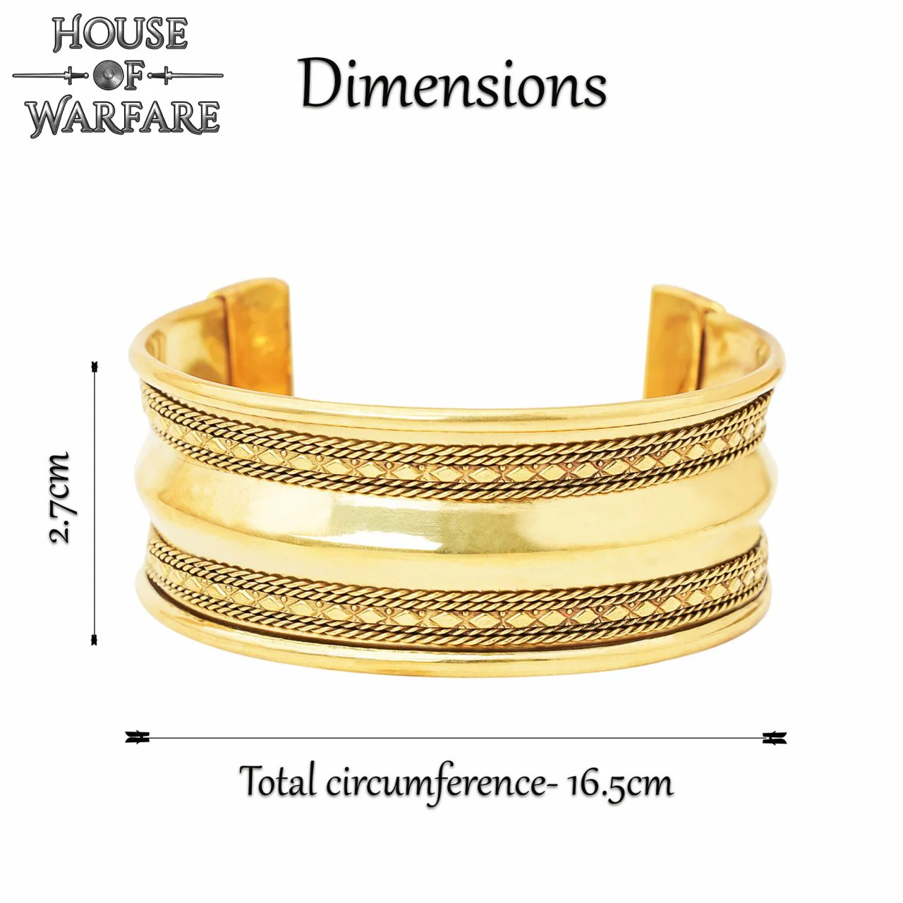Pulsera de Latón Artesanal - Bordes Decorativos - Image 9