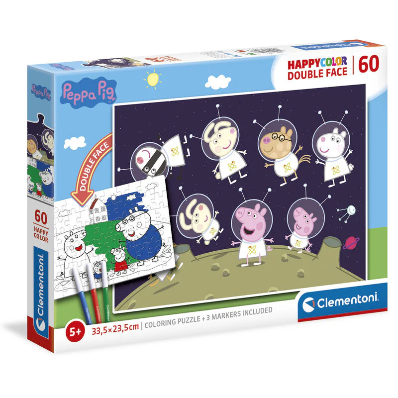Puzzle Happy Color Peppa Pig 60Pzs - Image 2
