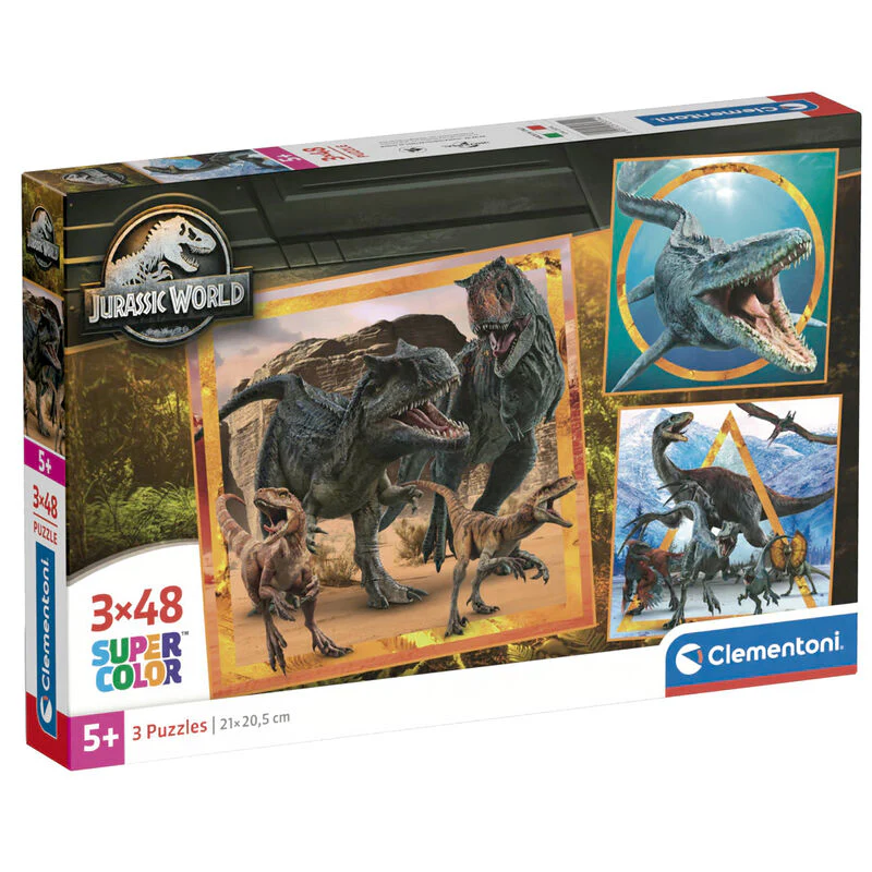 Puzzle Jurassic World 3X48pzs