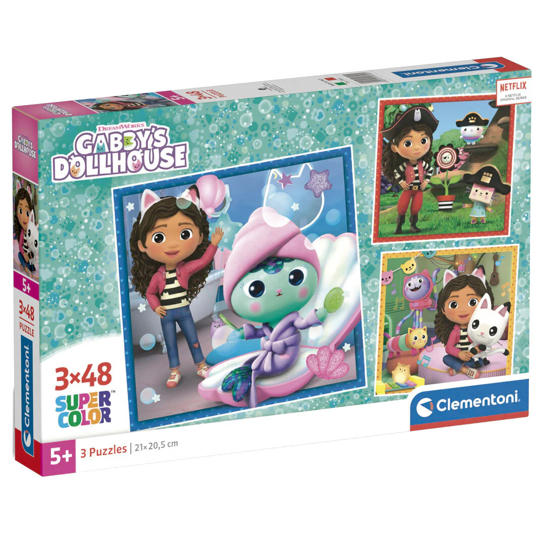 Puzzle La Casa De Muñecas De Gabby 3X48pzs - Image 3