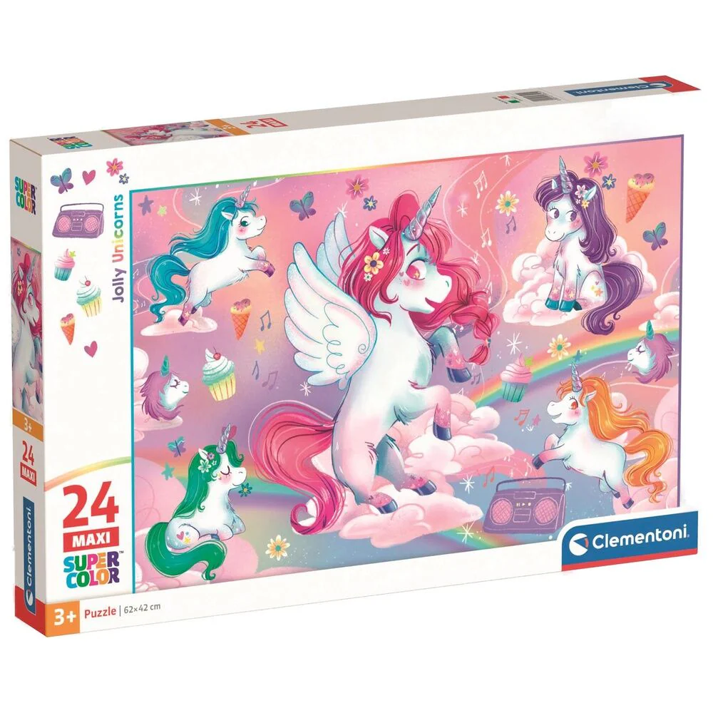 Puzzle Maxi Unicornios Alegres 24Pzs