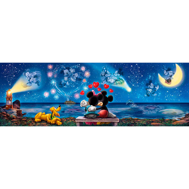 Puzzle Panorama Mickey And Minnie Disney 1000Pzs