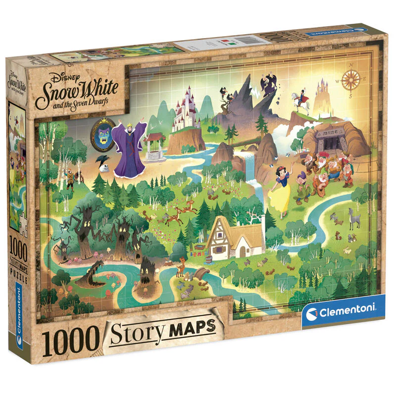 Puzzle Story Maps Blancanieves Disney 1000Pzs