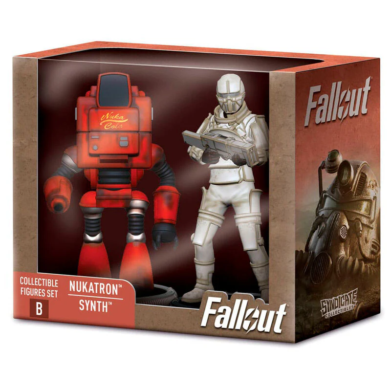 Set 2 Figuras Nukatron & Synth Fallout 7Cm