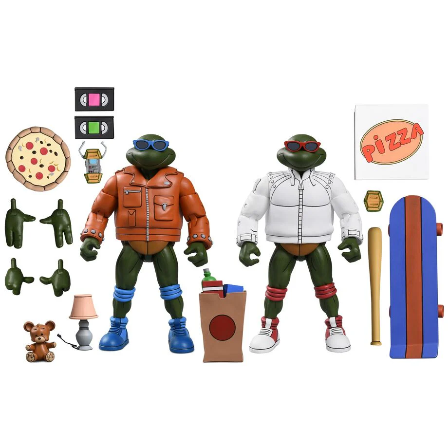 Set 2 Figuras Punk Leonardo And Punk Raphael Teenage Mutant Tortugas Ninja 18Cm - Image 2