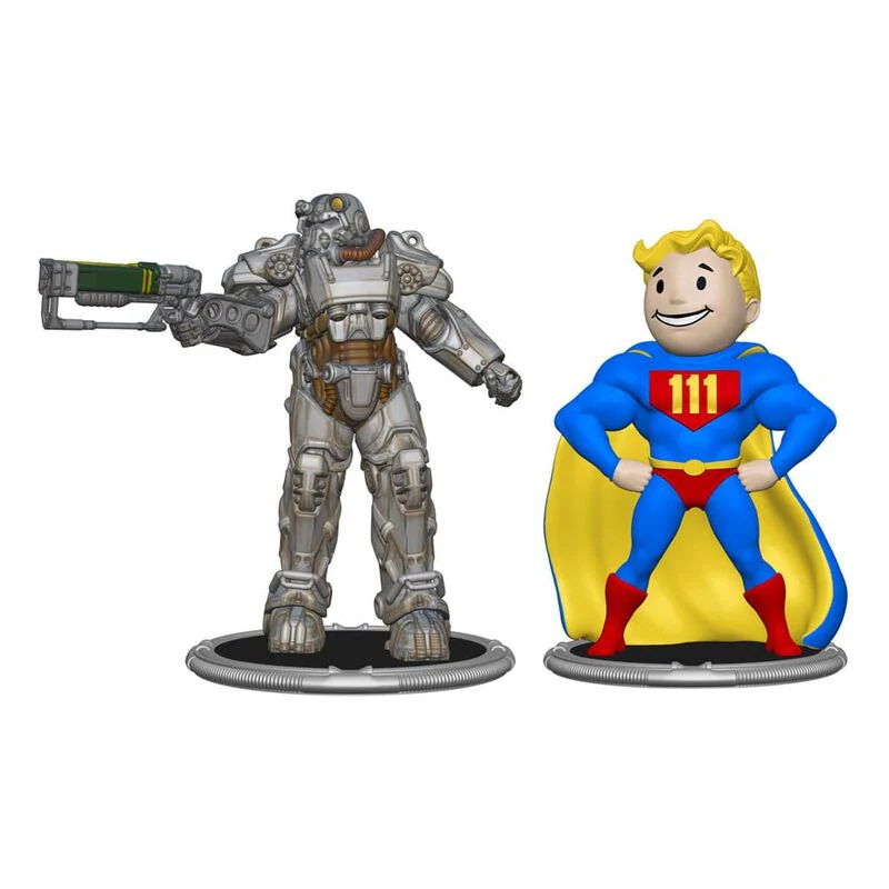 Set 2 Figuras T-60 & Vaoult Boy Power Fallout 7Cm - Image 2