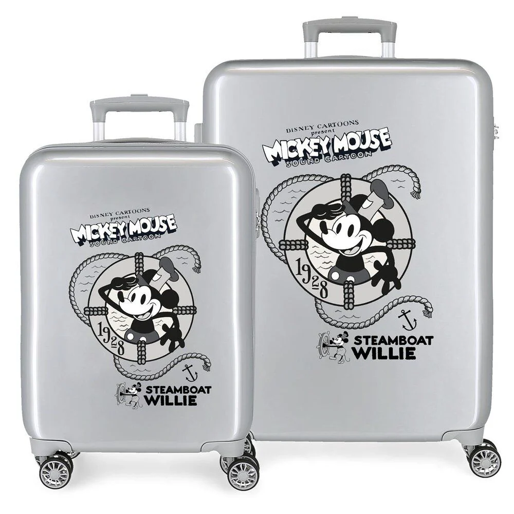 Set 2 Maletas Trolley Abs Steamboad Joyful Mickey Disney