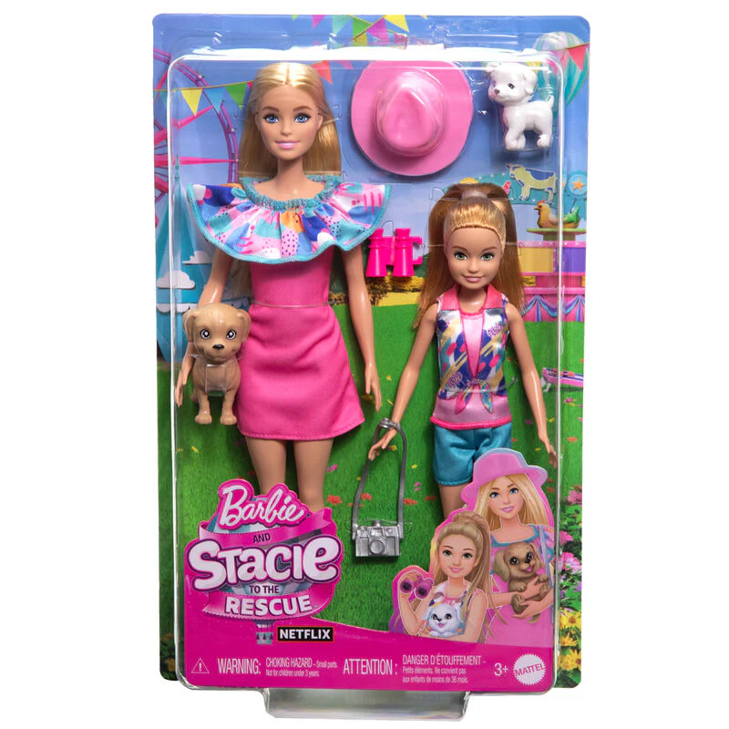 Set 2 Muñecas Hermanas Stacie Al Rescate Barbie
