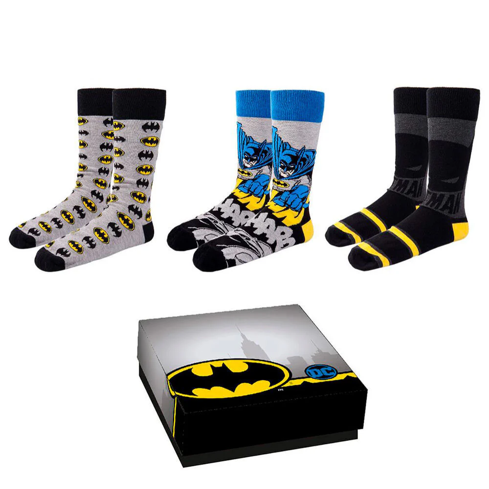 Set 3 Calcetines Batman Dc Comics