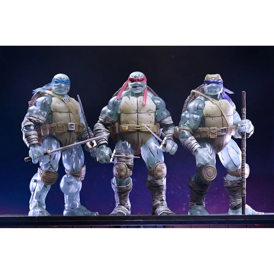 Set 3 Figuras Ghost Brothers Teenage Mutant The Last Ronin Tortugas Ninja 18Cm - Image 2