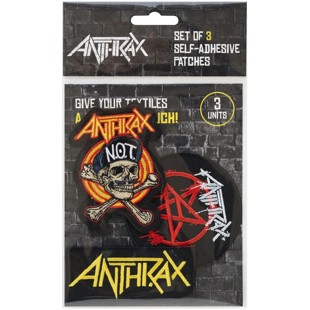 Set 3 Parches Anthrax - Image 2