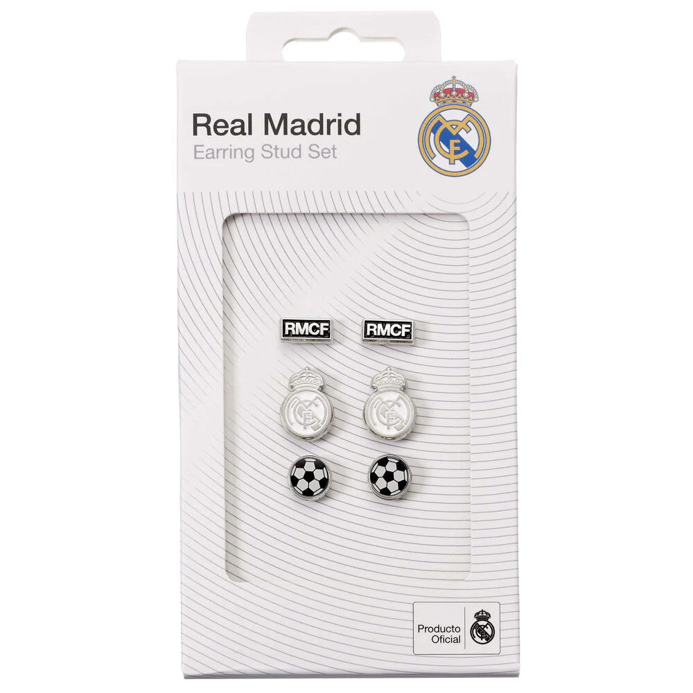 Set 3 Pares De Pendientes Real Madrid