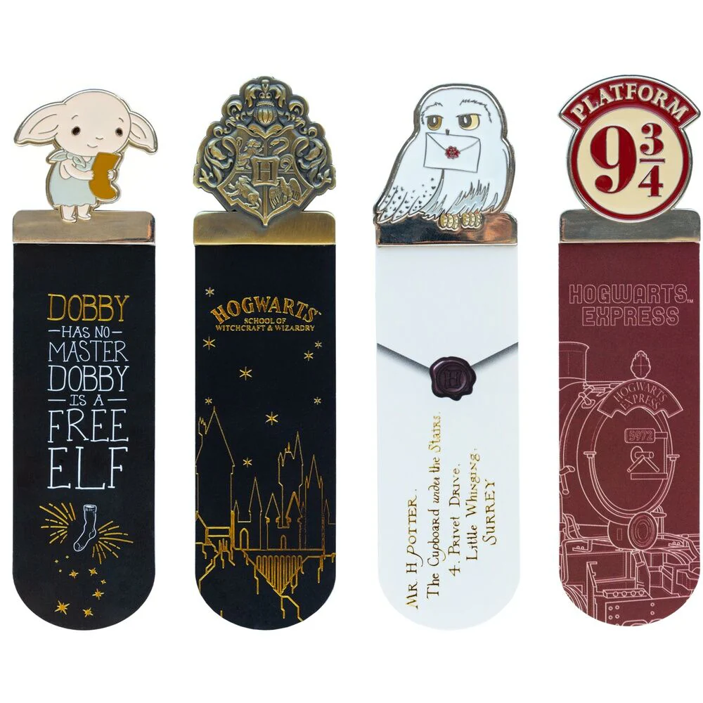 Set 4 Marcapaginas Harry Potter